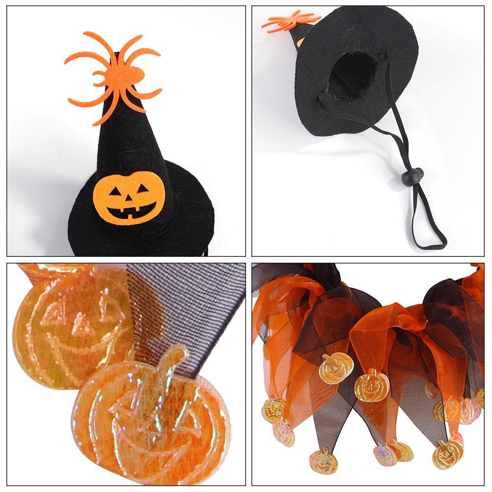 Halloween Cat Hat+Scarf Pumpkin Costume Set - Lovepawz
