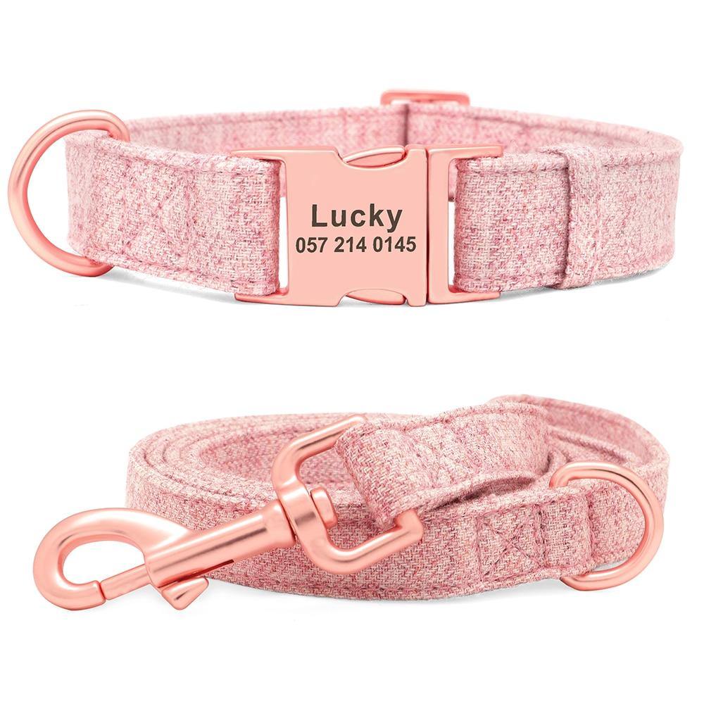 Fabric Soft Collar N Leash Set - Lovepawz
