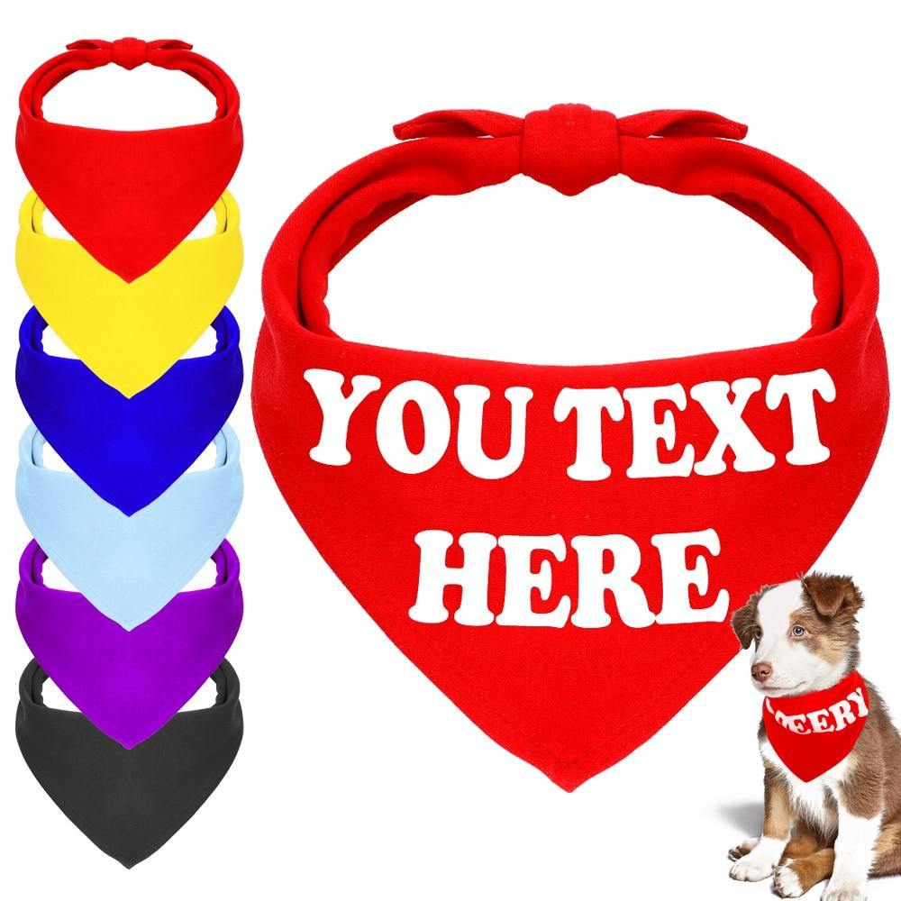 Custom Pet Personalized Cotton Bandana - Lovepawz
