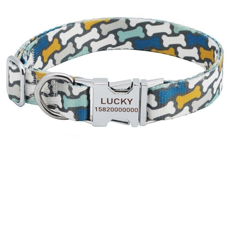 Bone Mesh Personalized Collar Set - Lovepawz