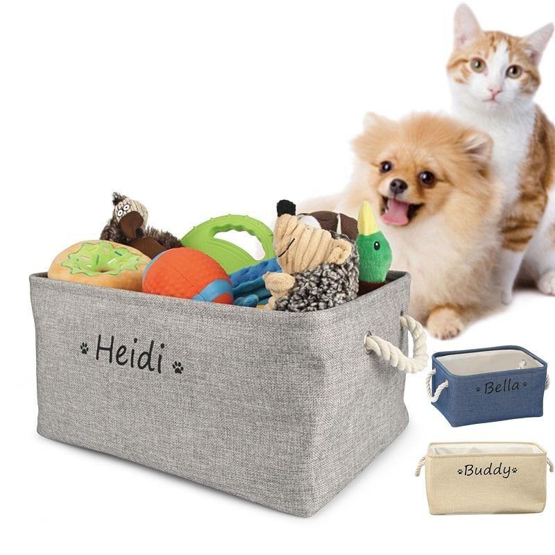 Solid Pet Toy Custom Storage Basket - Lovepawz