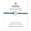 'Lovepawz - 'Dog' Silver Bracelet Card - Lovepawz