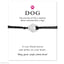 'Lovepawz - 'Dog' Silver Bracelet Card - Lovepawz