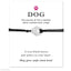 'Lovepawz - 'Dog' Silver Bracelet Card - Lovepawz
