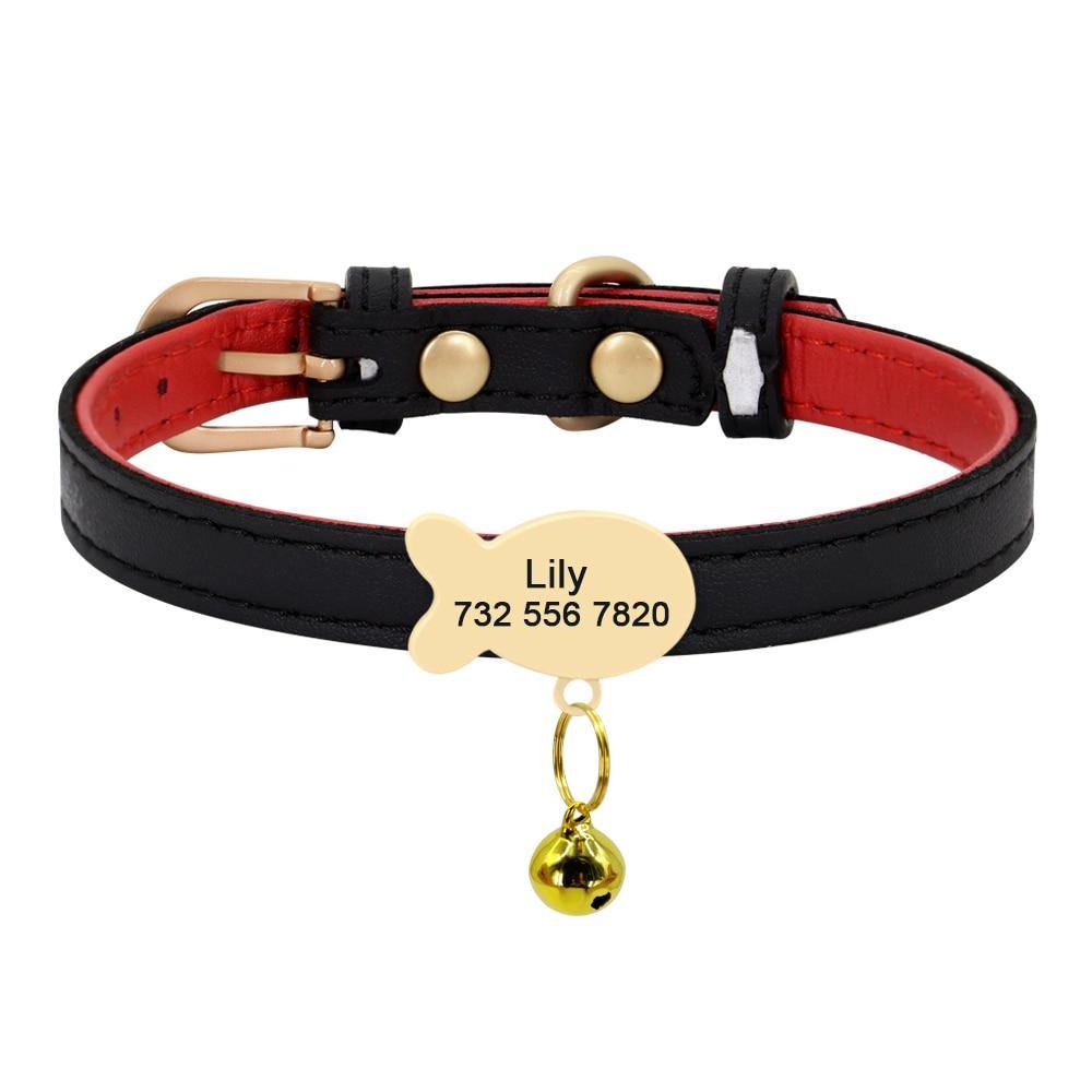 Cute Personalized BellFish Collar - Lovepawz