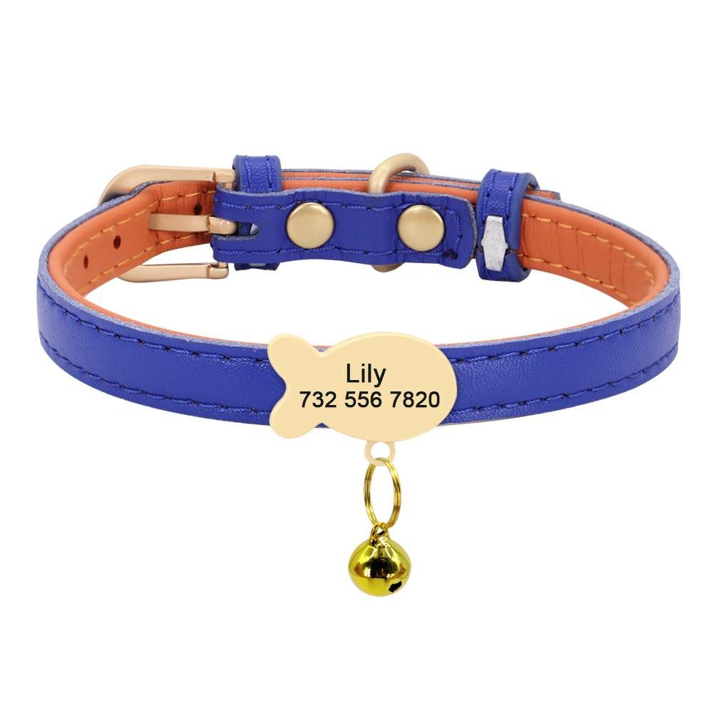Cute Personalized BellFish Collar - Lovepawz