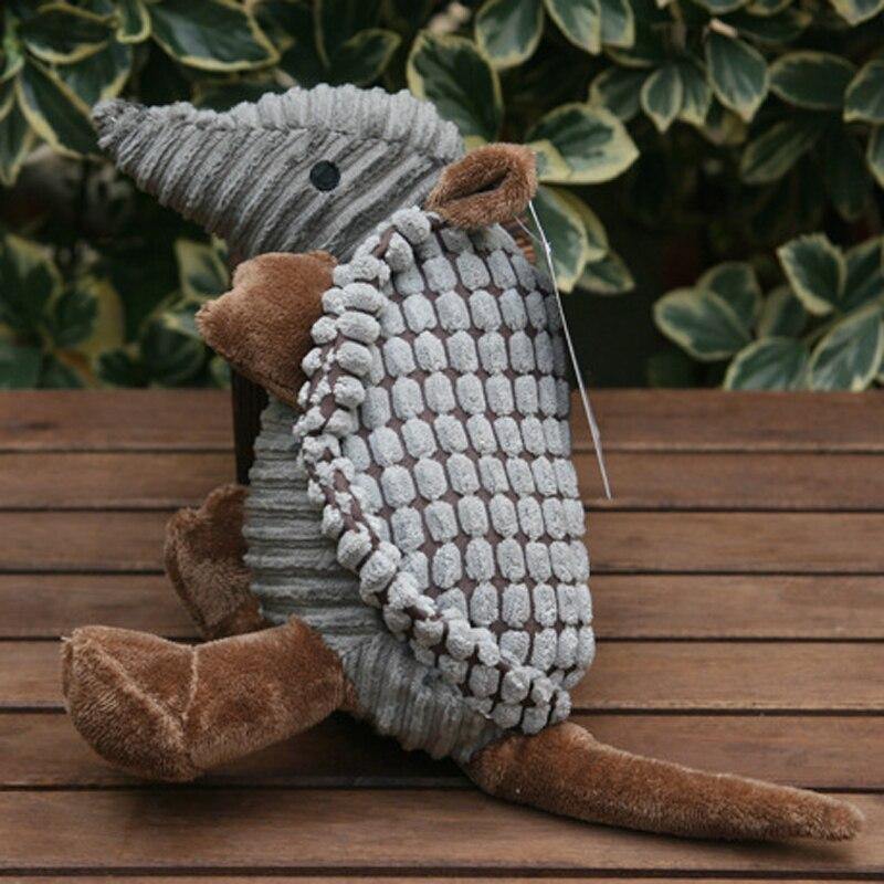 Armoured Armadillo Dog Plush Squeaker - Lovepawz