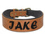 Personalized Large Wide Leather Custom Print Dog Collar - Lovepawz
