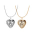 Pet Footprint Heart Shaped Open Clasp Necklace - Lovepawz