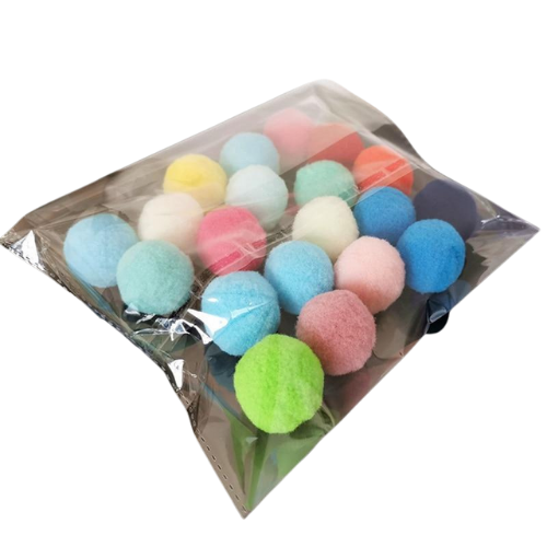 Cute Colorful Stretchy Plush Ball Cat Kitten Toy - Lovepawz