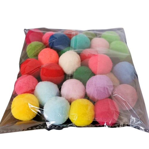 Cute Colorful Stretchy Plush Ball Cat Kitten Toy - Lovepawz