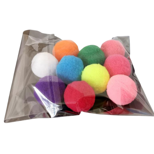Cute Colorful Stretchy Plush Ball Cat Kitten Toy - Lovepawz