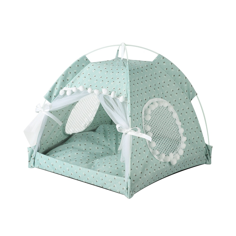 Portable Dog Pet Enclosed Indoor Tent House Bed - Lovepawz