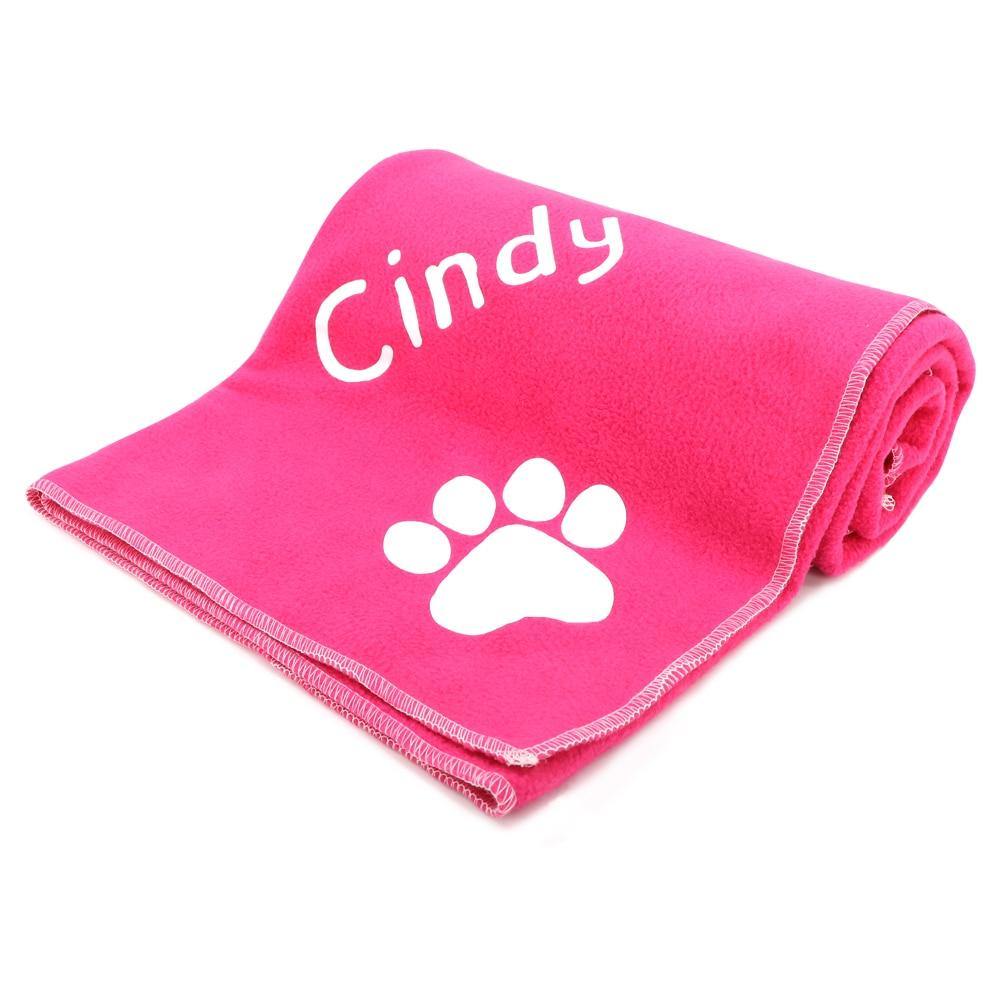 Personalized Custom Fleece Pet Sleeping Dog Blanket Towel - Lovepawz