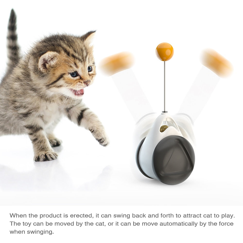Tumbler Swing Toys for Cats Kitten Interactive Balance Cat Chasing Toy - Lovepawz