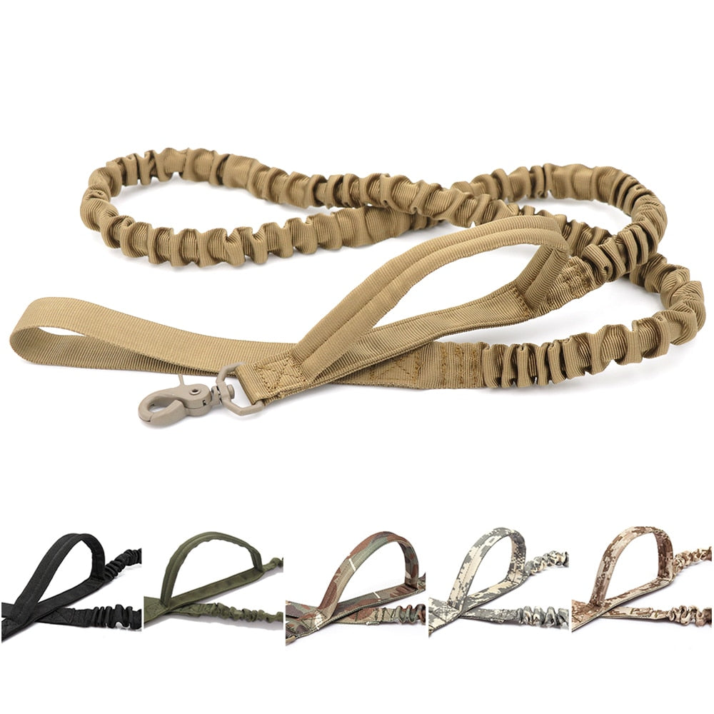 Tactical Bungee Dog Leash Quick Release Lead - Lovepawz
