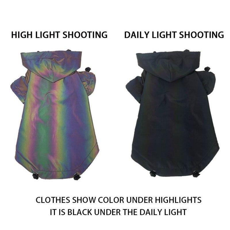 Flashy Glossy Dog Hoodie Waterproof Jacket - Lovepawz