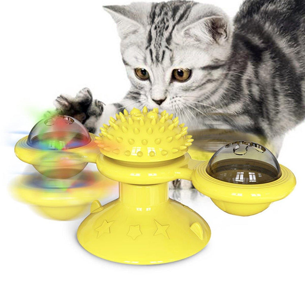 Interactive Cat Spinning Windmill Educational Cat Training Ball Toy - Lovepawz