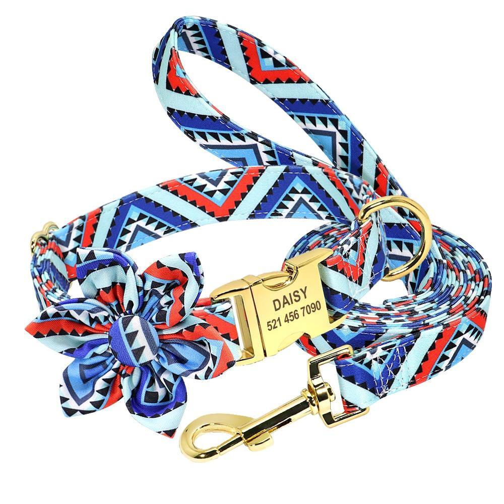 Personalized Artful Bow Collar - Lovepawz
