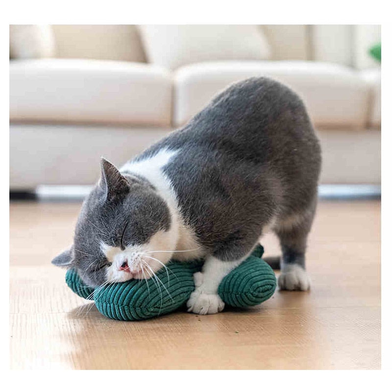 Cactus Catnip Cat Toy Pet Plush Chew Teeth Toy - Lovepawz