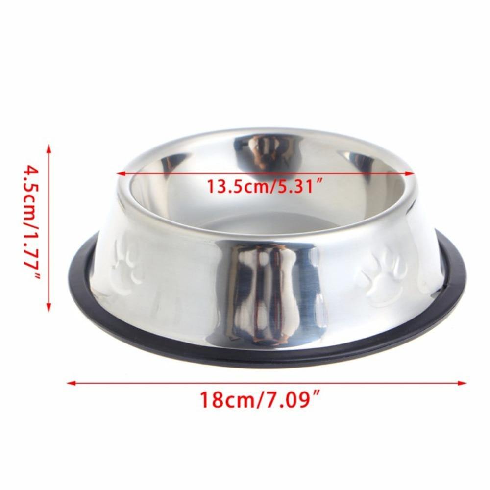 Paw Stainless Steel Footprint Bowl - Lovepawz