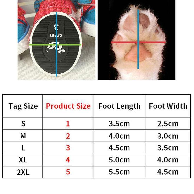 Denim Laces Dog Puppy Sneaker Canvas Shoes - Lovepawz