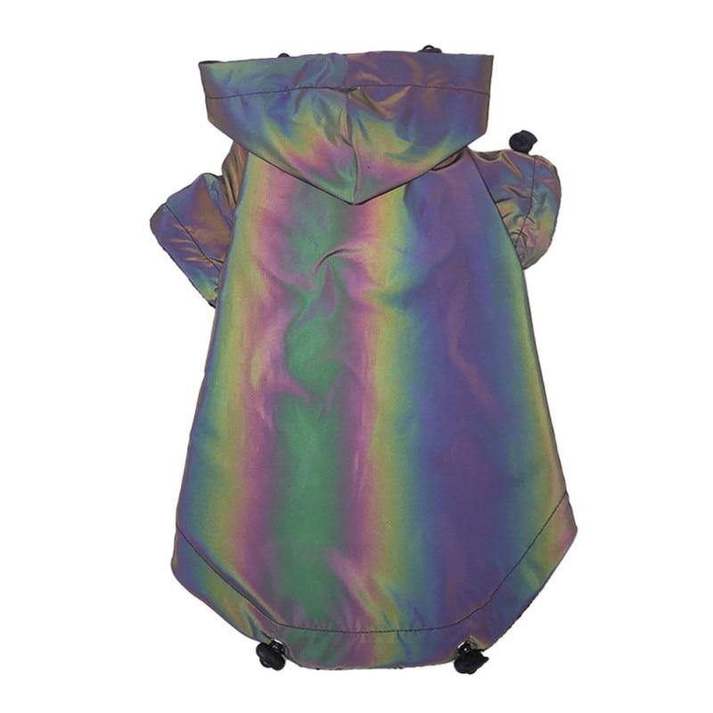 Flashy Glossy Dog Hoodie Waterproof Jacket - Lovepawz