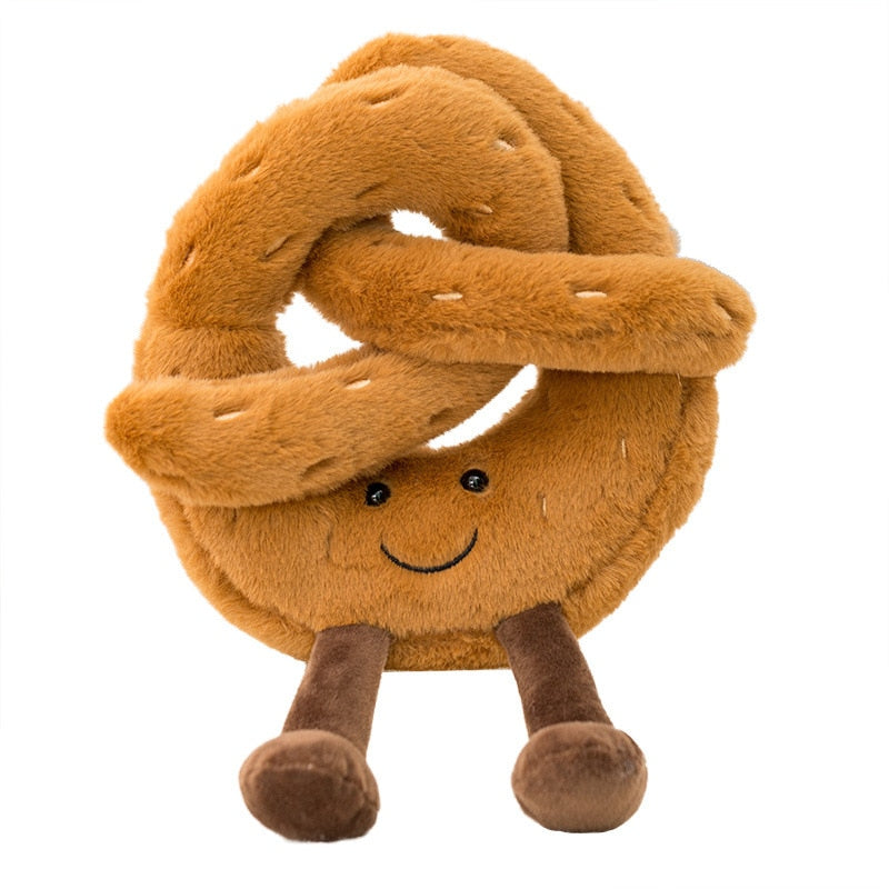 Dog Toy Plush Squeaky Toy Toast Croissant Interactive Pet Cute Toy - Lovepawz