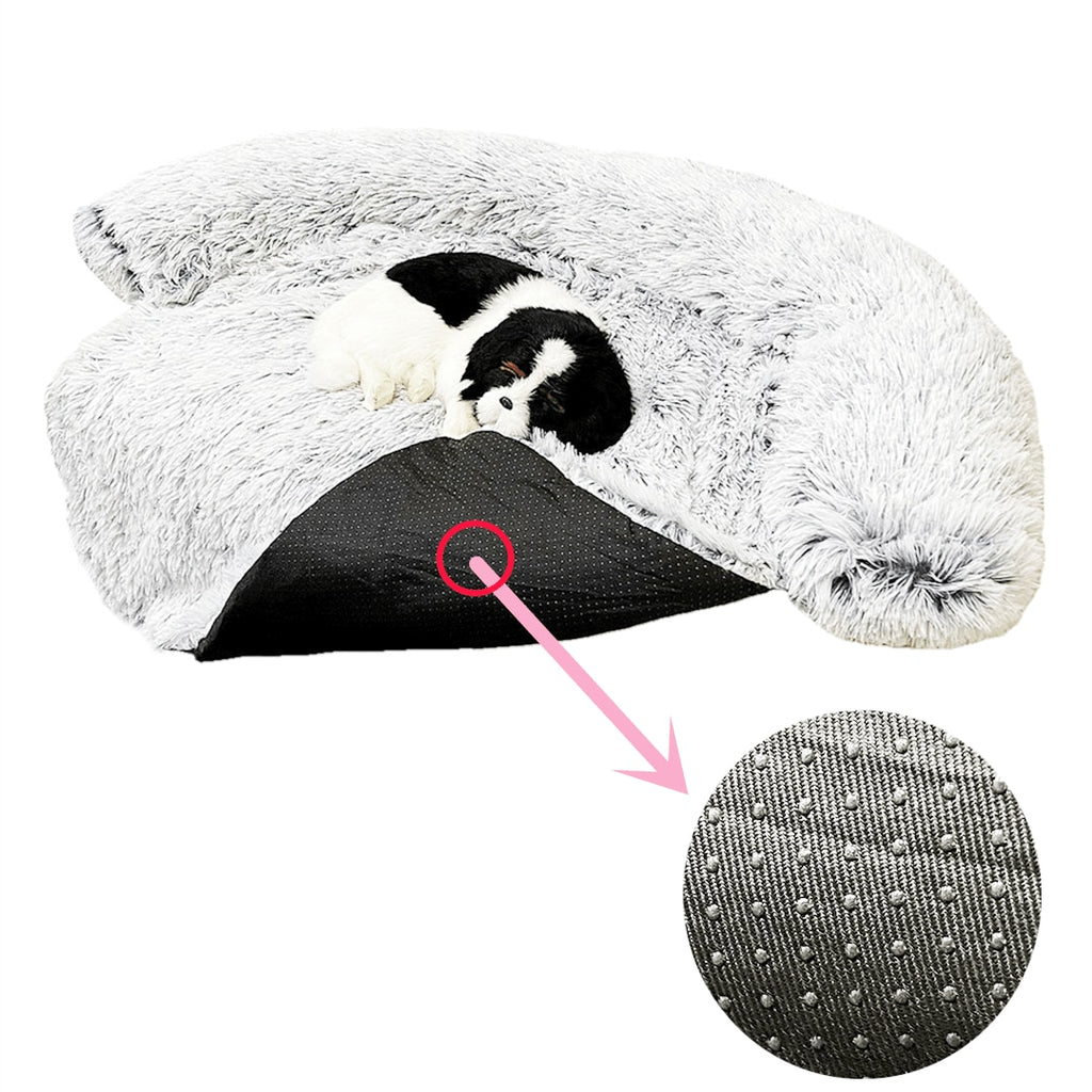 Washable Pet Sofa Couch Dog Bed Calming Blanket Bed - Lovepawz