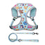 Reflective Anime Adjustable Blue Pikachu Cute Dog Harness and Leash - Lovepawz