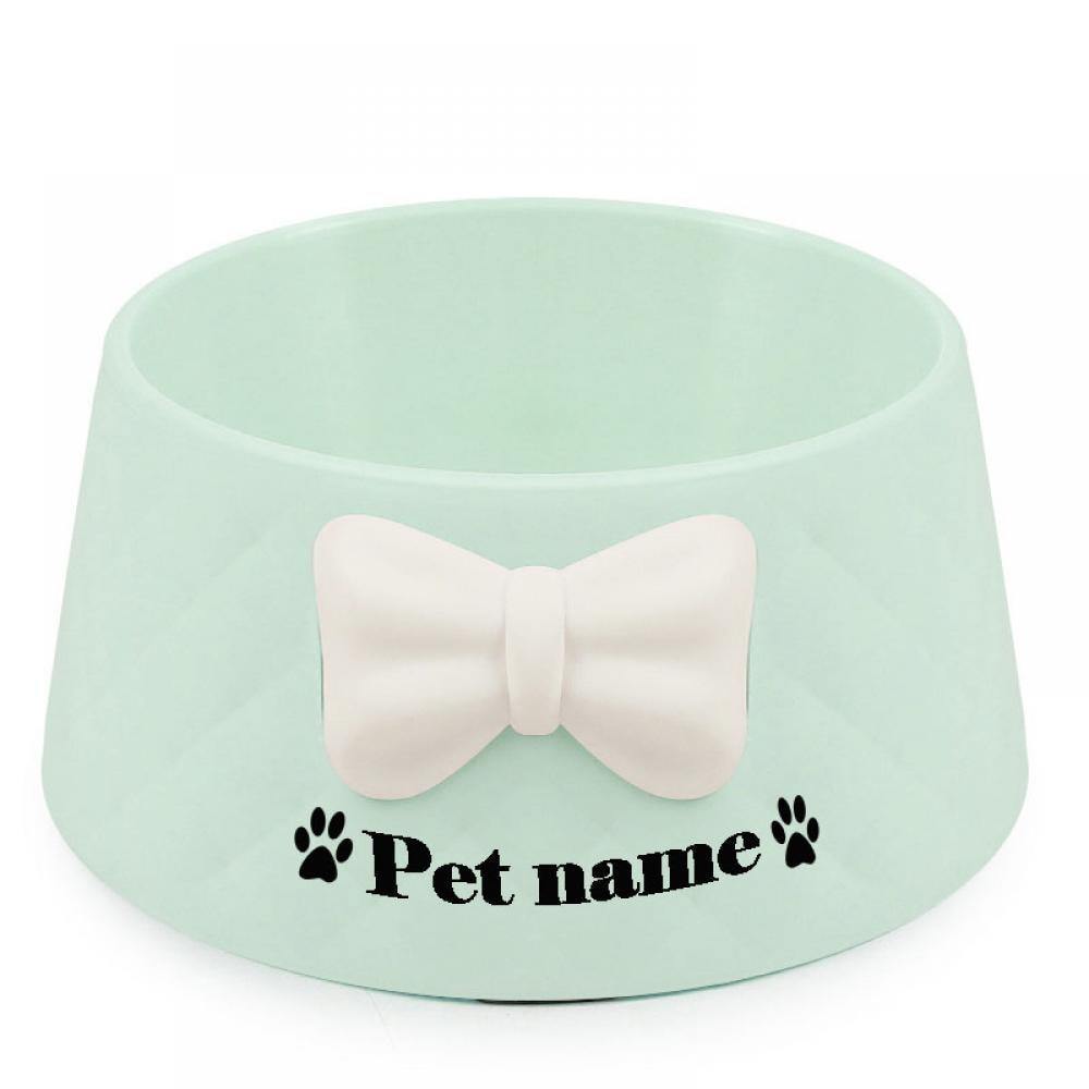 Custom Bowknot Pet Bowl - Lovepawz