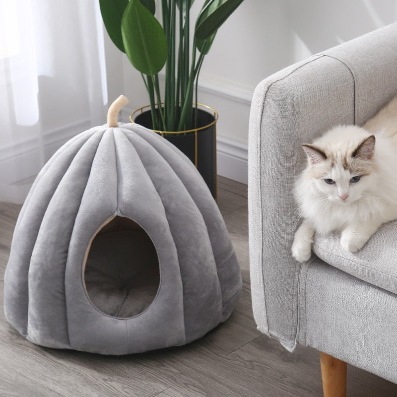 Cute Pumpkin Cat Nest House - Lovepawz