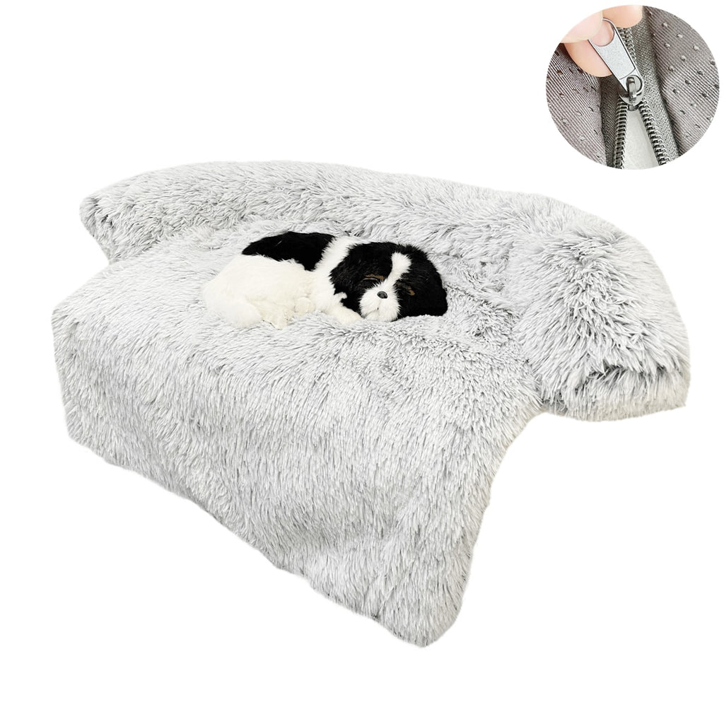 Washable Pet Sofa Couch Dog Bed Calming Blanket Bed - Lovepawz