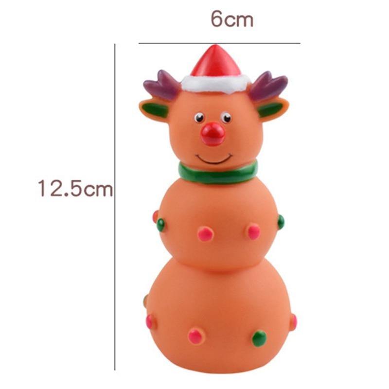 Christmas Dog Squeaky Rubber Play Toy - Lovepawz