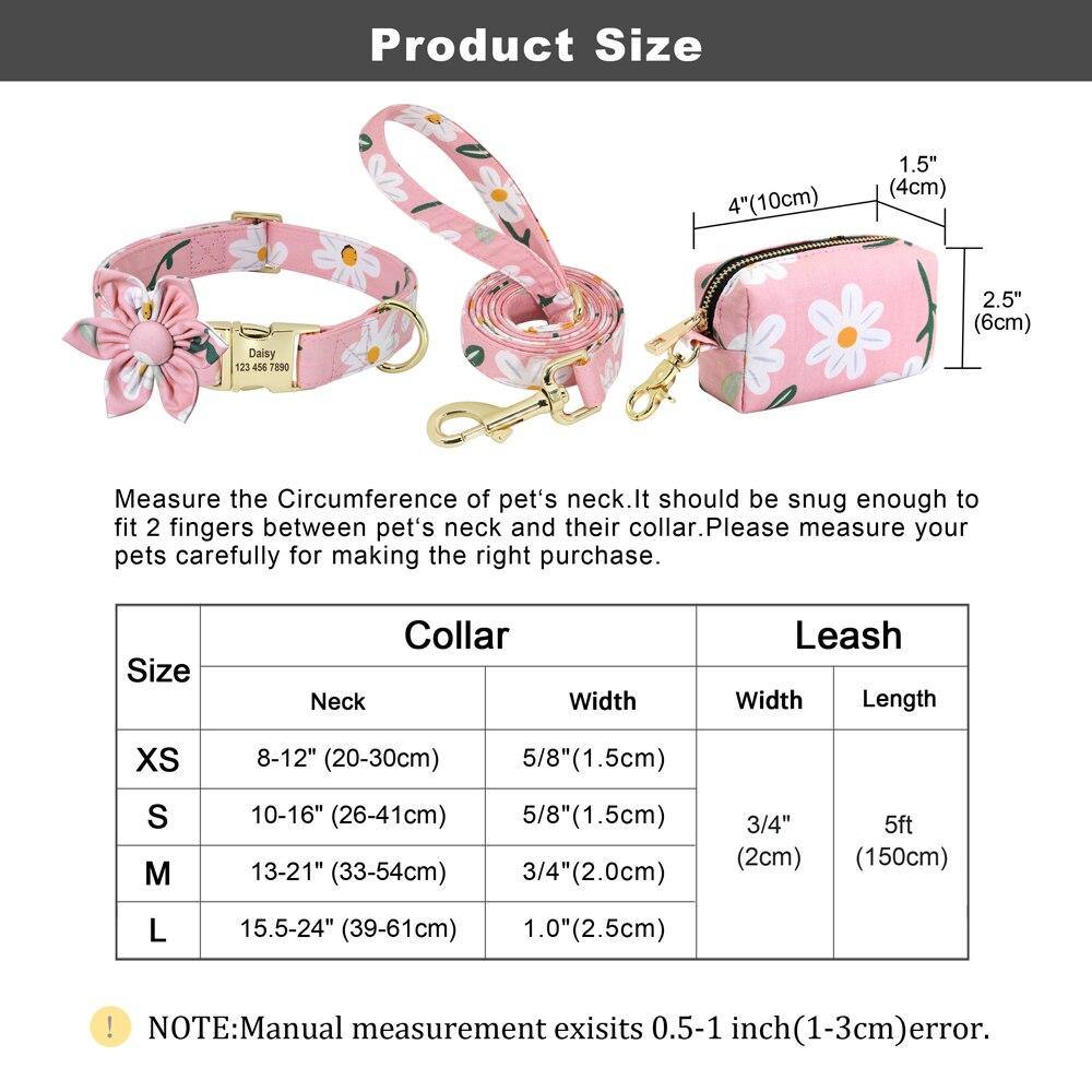 FlowerBow Personalized Collar - Lovepawz