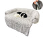 Washable Pet Sofa Couch Dog Bed Calming Blanket Bed - Lovepawz