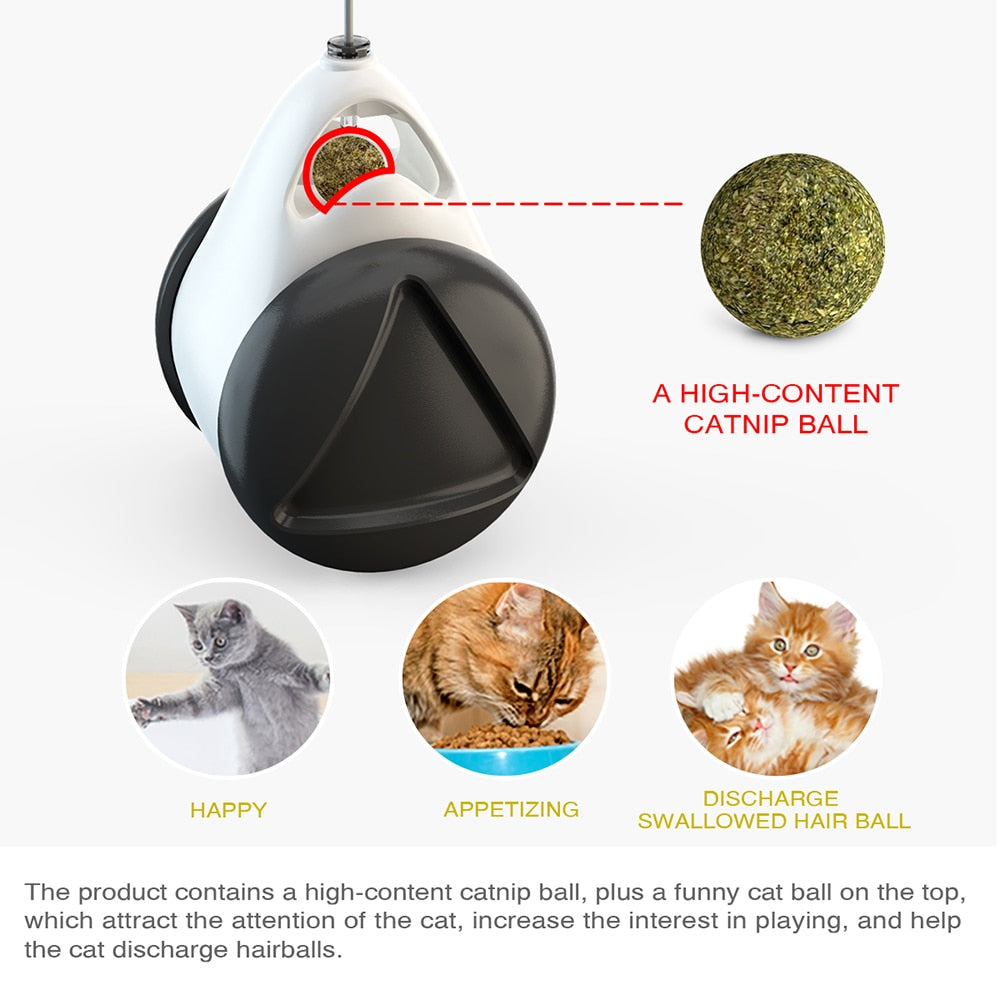 Tumbler Swing Toys for Cats Kitten Interactive Balance Cat Chasing Toy - Lovepawz