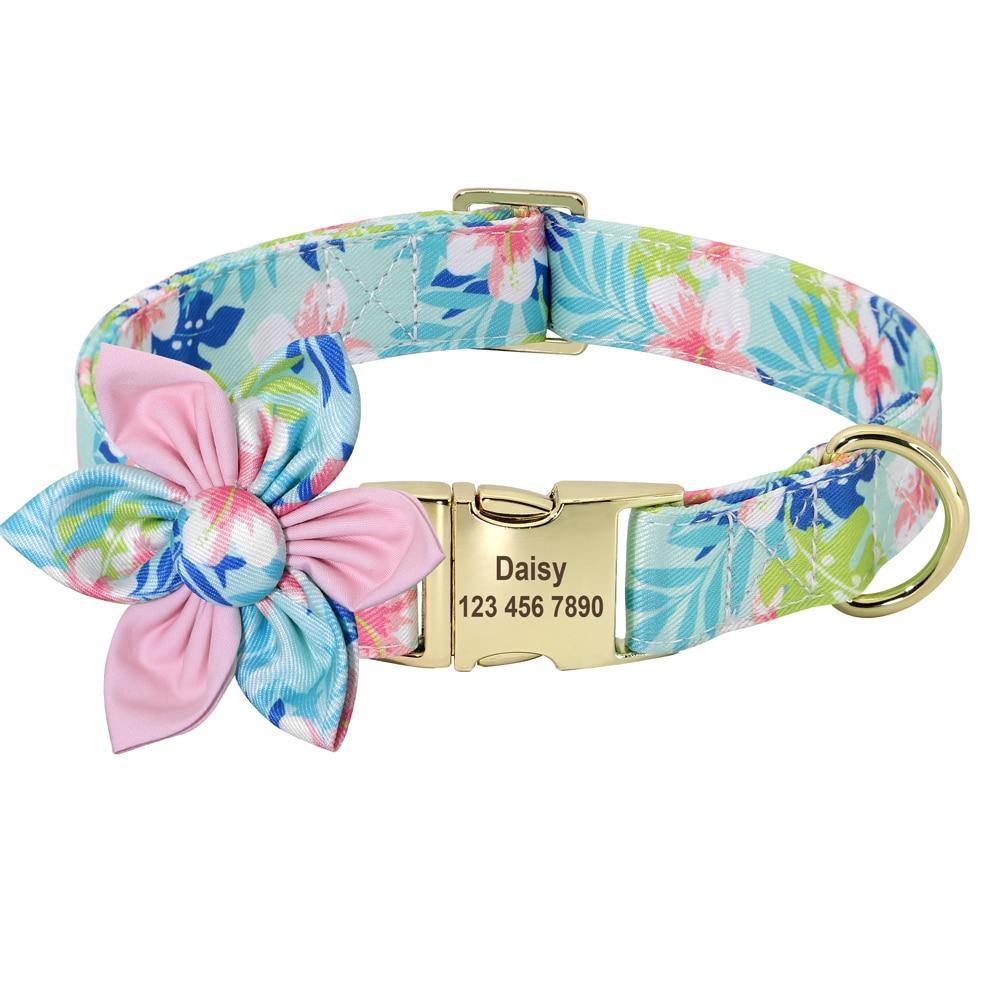 FlowerBow Personalized Collar - Lovepawz