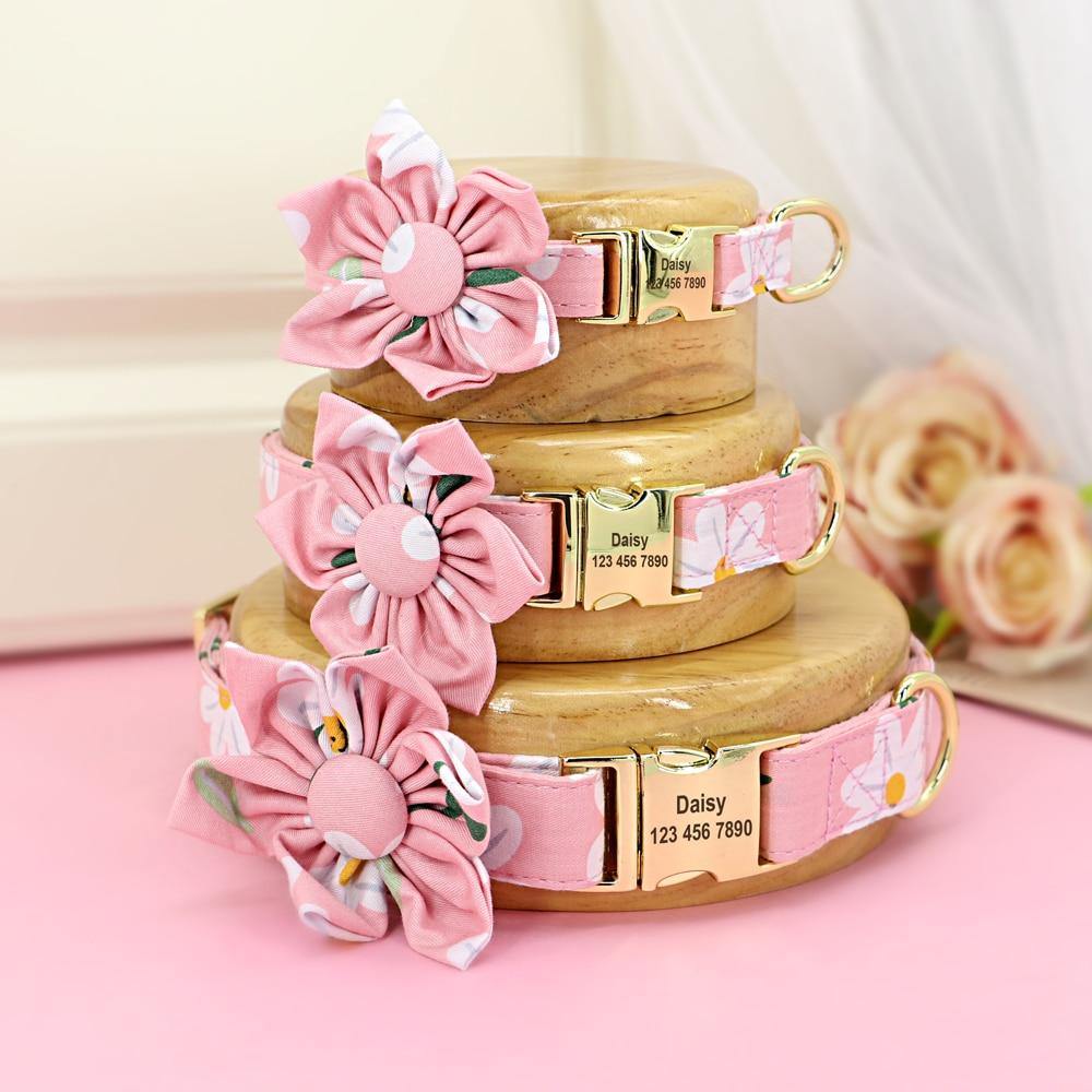 FlowerBow Personalized Collar - Lovepawz