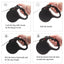 Durable Black Retractable Leash - Lovepawz