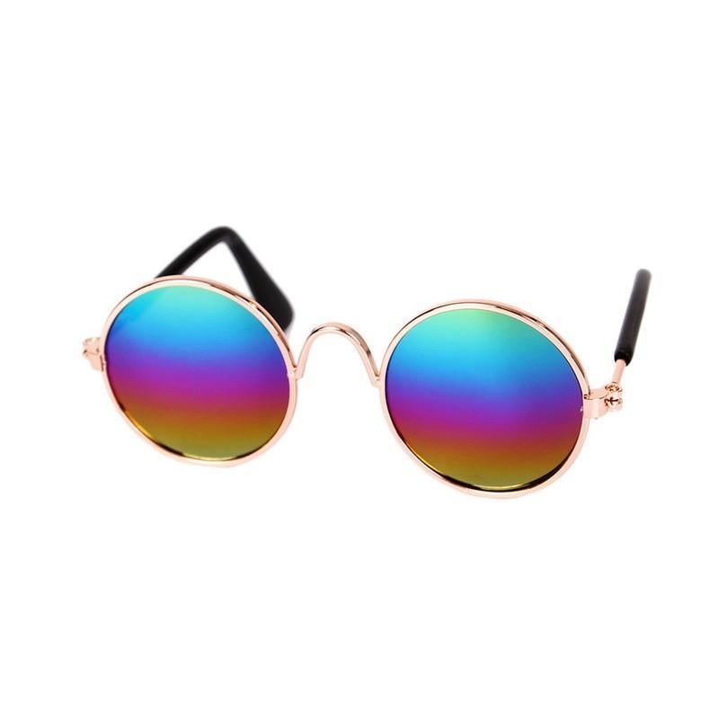 2 Tone Color Lens Retro Vintage Style Round Circle Hippie Groovy Sunglasses Blue Pink 2 Tone Color Lens Retro Vintage Style Round Circle Hippie Groovy Sunglasses Blue Pink