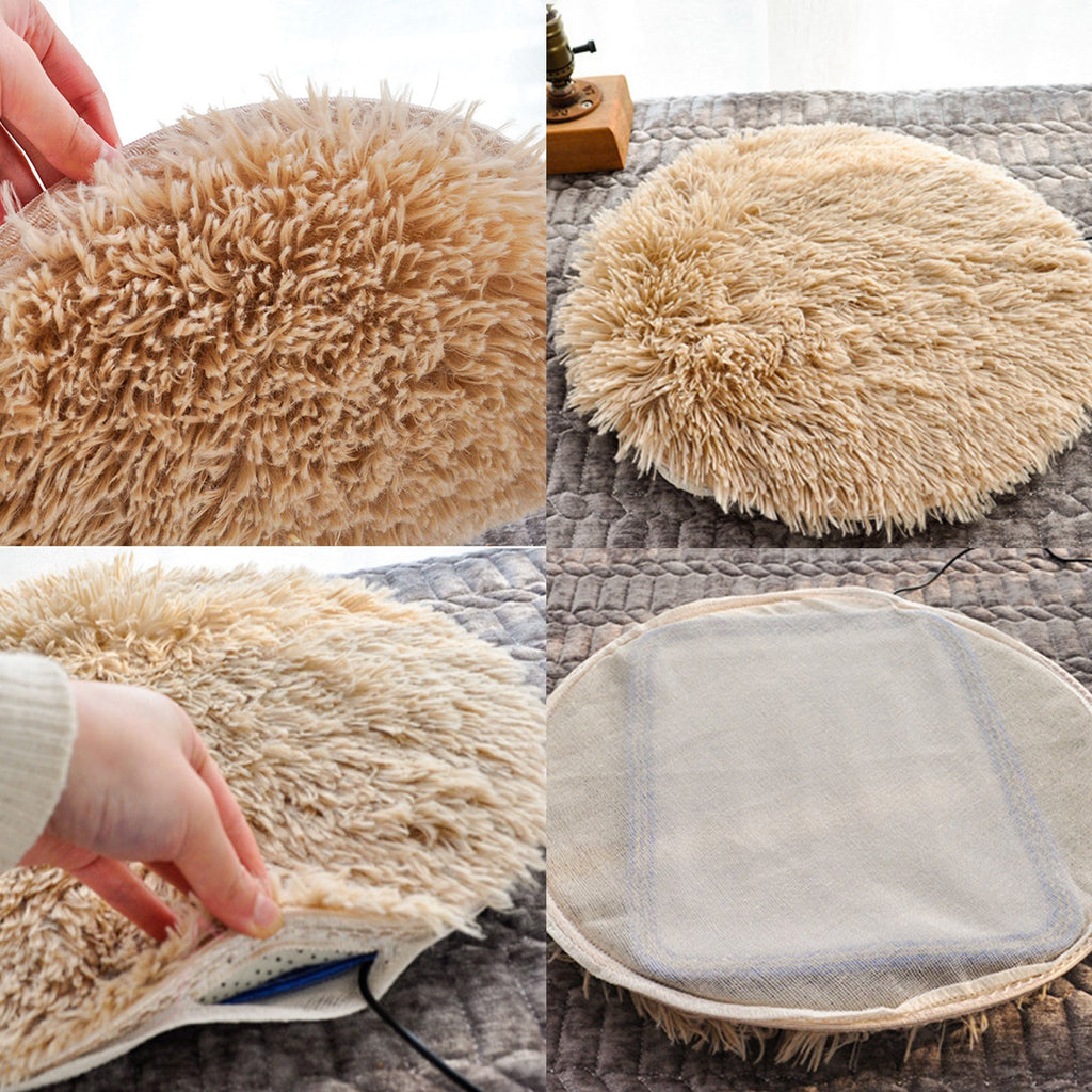 Dog Heating Plush Electric Temperature Pet Pad - Lovepawz