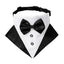 Formal Dog Puppy Tuxedo Bandana Collar With Bow Tie - Lovepawz