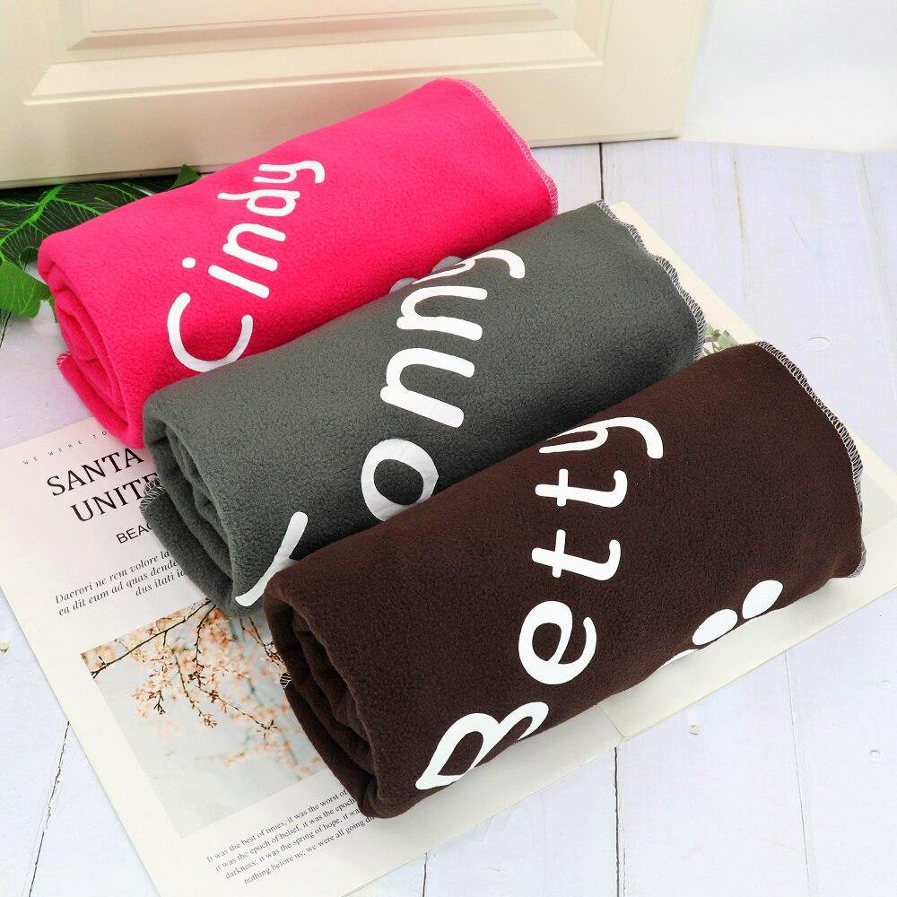 Personalized Custom Fleece Pet Sleeping Dog Blanket Towel - Lovepawz