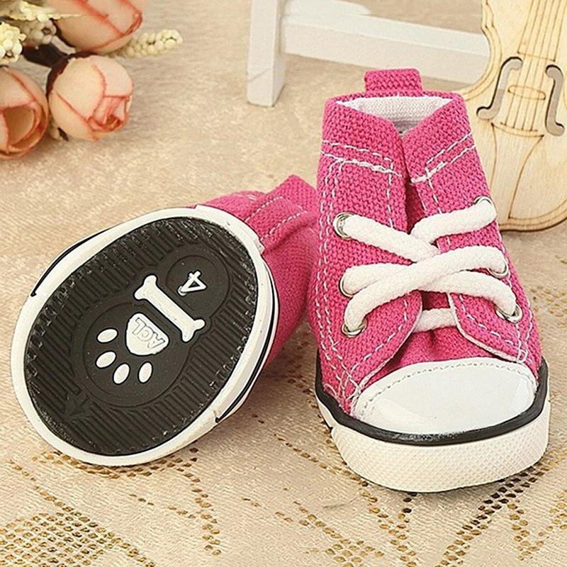 Denim Laces Dog Puppy Sneaker Canvas Shoes - Lovepawz