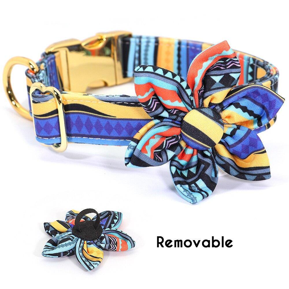 Personalized Artful Bow Collar - Lovepawz