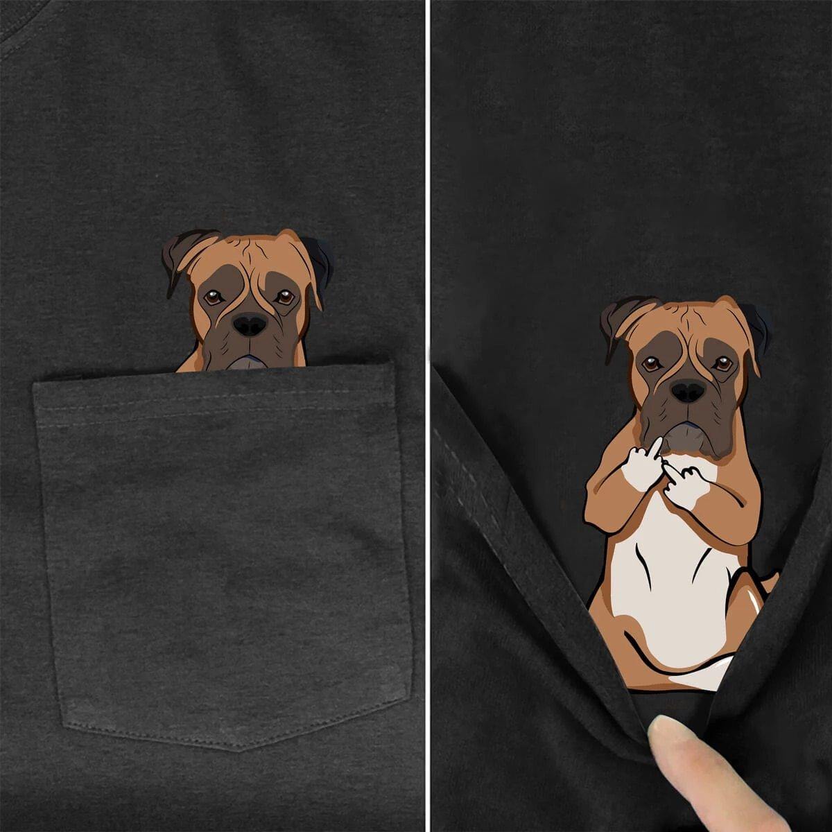 Boxer Middle Finger Dog T-Shirt –