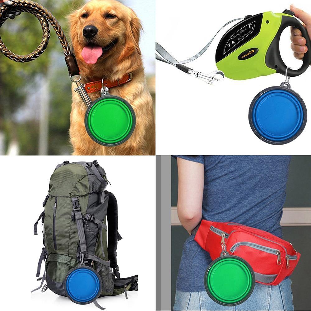 Collapsible Silicone Folding Travel Bowl - Lovepawz