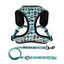 Reflective Anime Adjustable Blue Pikachu Cute Dog Harness and Leash - Lovepawz