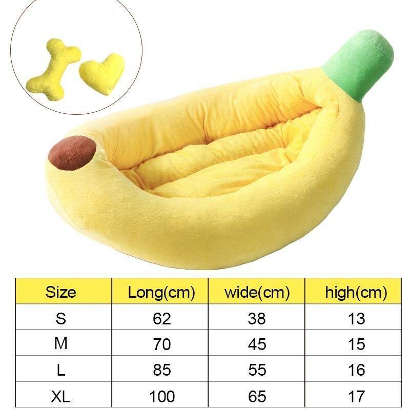 Banana Dog Bed - Lovepawz